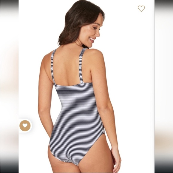 NipTuck Resortwear Striped One-Piece Swimsuit - Picture 4 of 11
